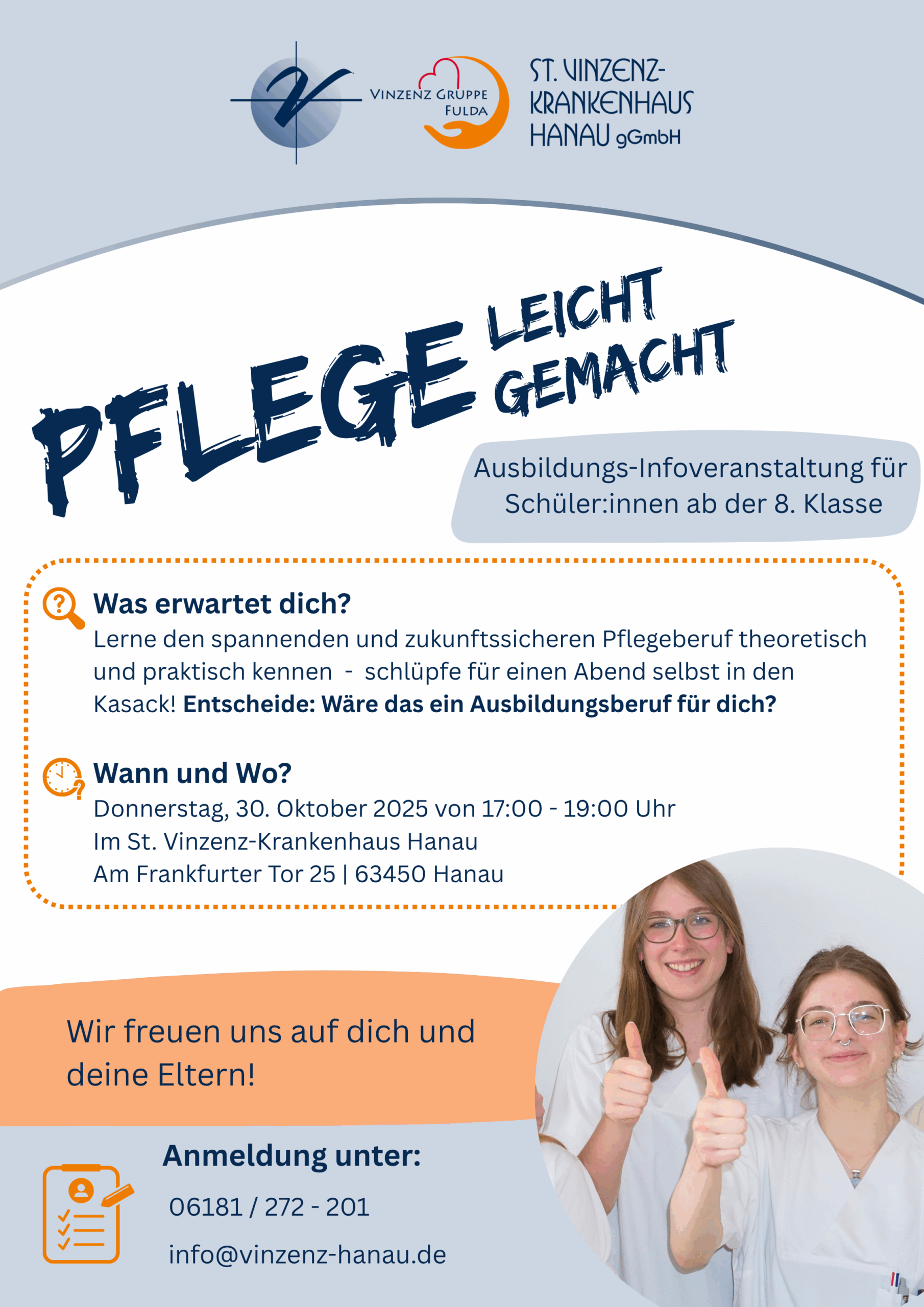 Pflegeleicht Aushang Bild