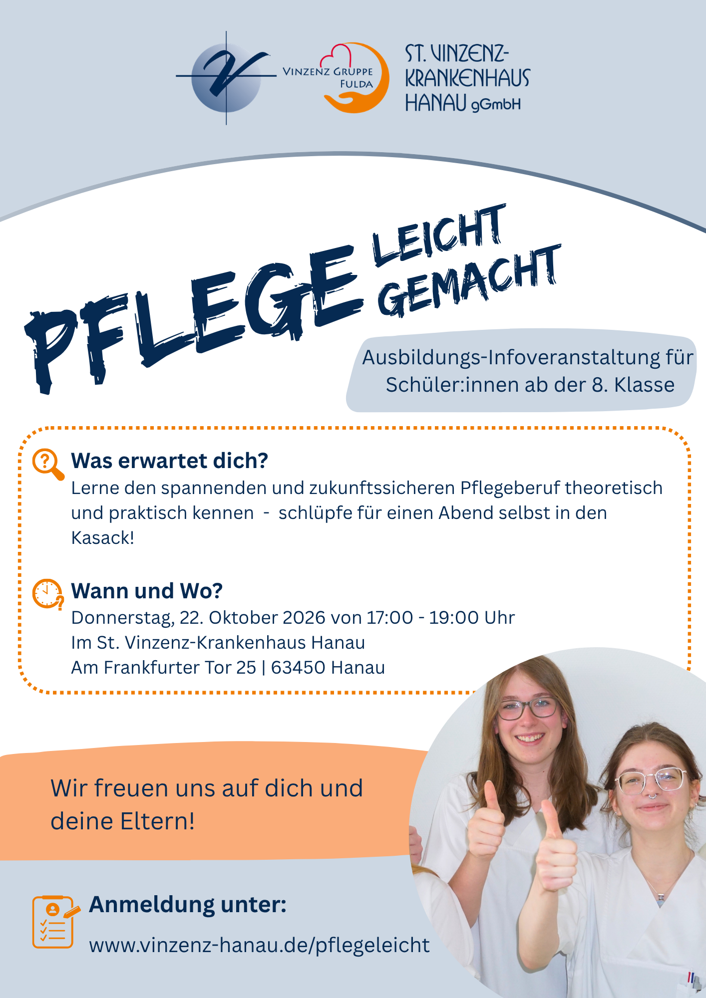 AUsbildungsinfoveranstaltung zum Pflegeberuf